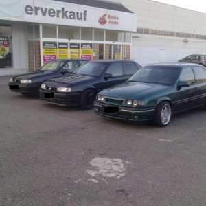 v.l.n.r meiner 2.0 L 16V, Vectra 2.0 L 16 V Turbo 4x4, Vectra 2.0 l