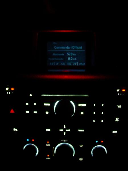 LED - Umbau - Mittelkonsole komplett mit Ambilight (rot)